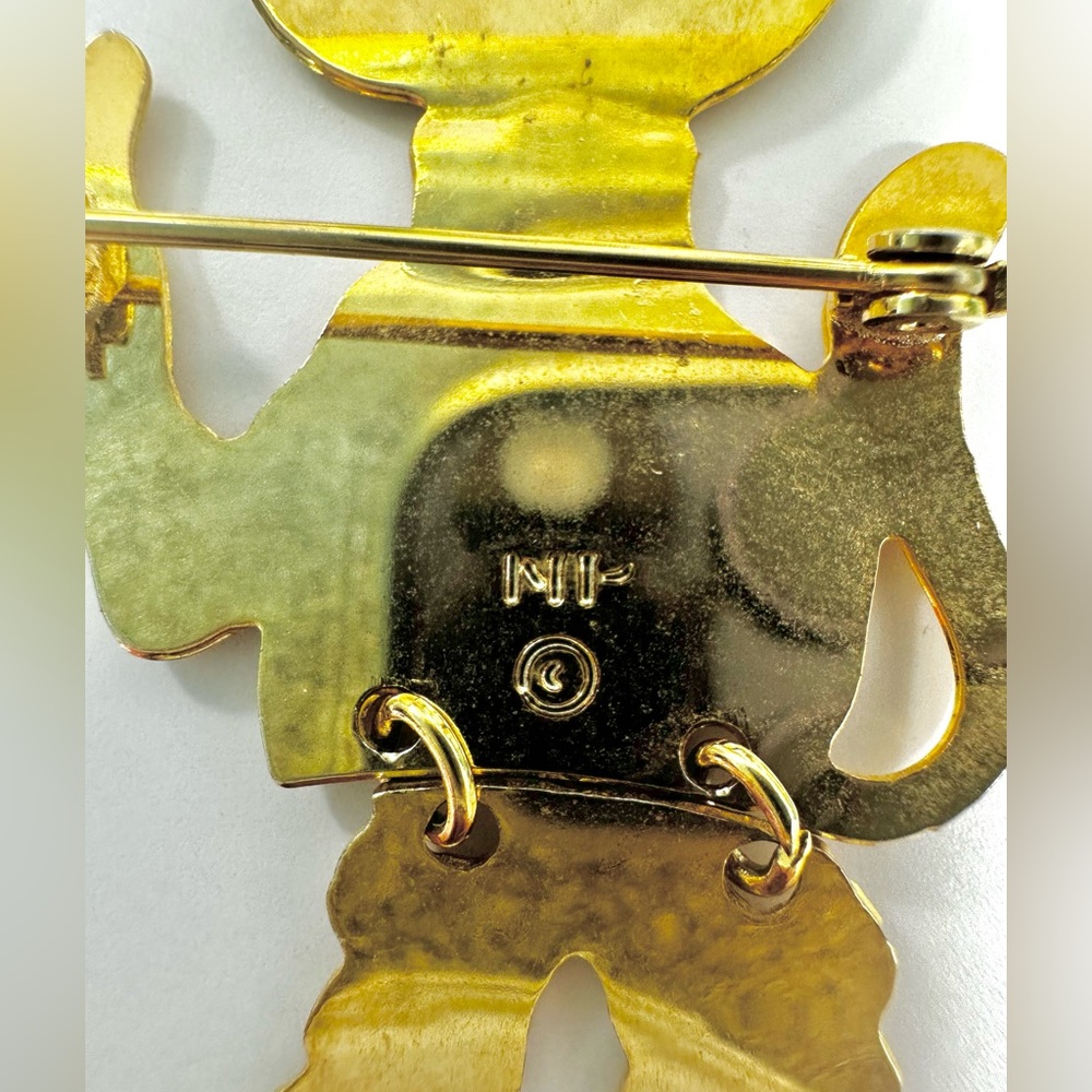 🐱Kitschy Vintage Thumbs Up Cat in Sneakers Brooch - Picture 9 of 11